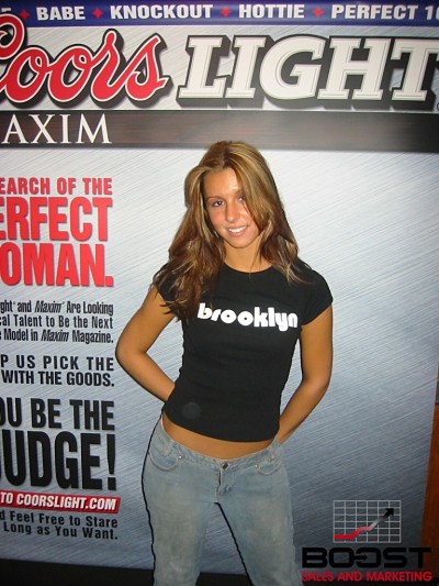 Promotional Models and Aspiring models want to become Coors Light Maxim Models Search in New York