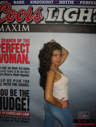 Sexy Coors Light Maxim Girl Search latina sexy model, from newyork - wants to become a coors light poster model
