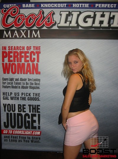 this white girl has an ass she followed me everywhere Sexy Coors Light Maxim Girl Search