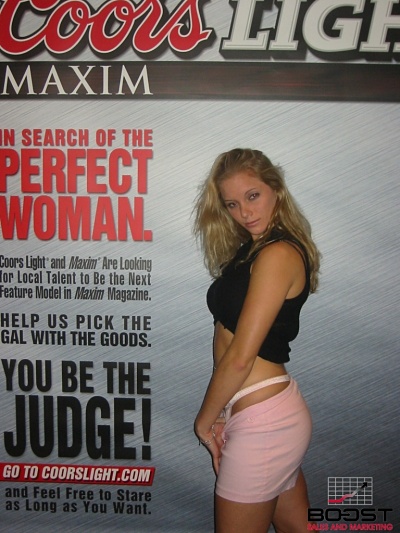 Sexy CoorsLight Maxim Model wants to be in maxim magazine