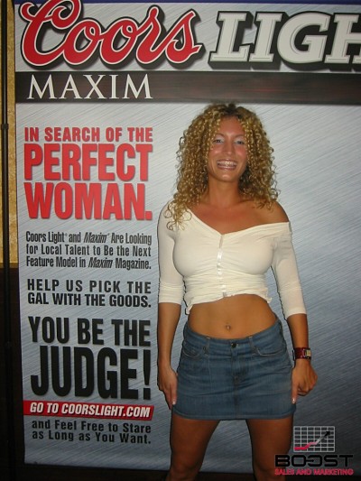 Sexy Coors Light Maxim Girl Search she was in Playboy