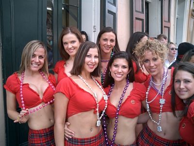 Bacardi Girls in New Orleans for Mardi Gras