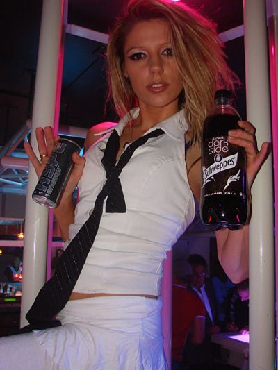 Hype Energy Drink Promotional Models working a energy drink promotion