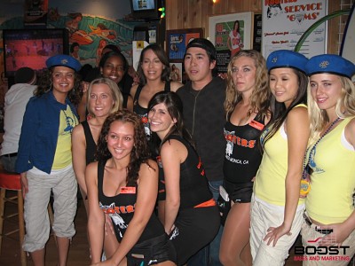 Sexy Miller lite girls with the hooter girls of santa monica