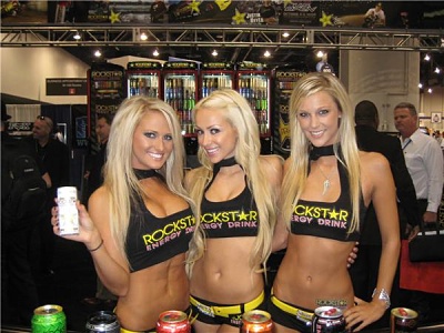 Rockstar energy drink Girls at Tradeshow