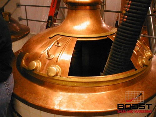  Coors has copper brewing kettles for their micro beers 