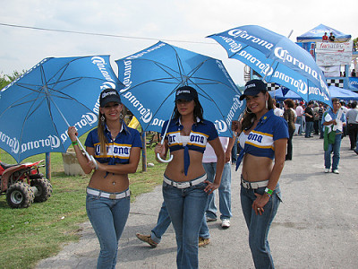 Corona Beer Girls working promotional modeling jobs