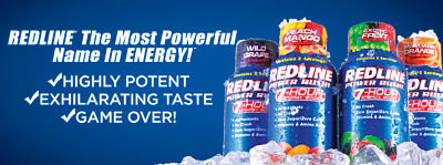 RedLine energy drink shots